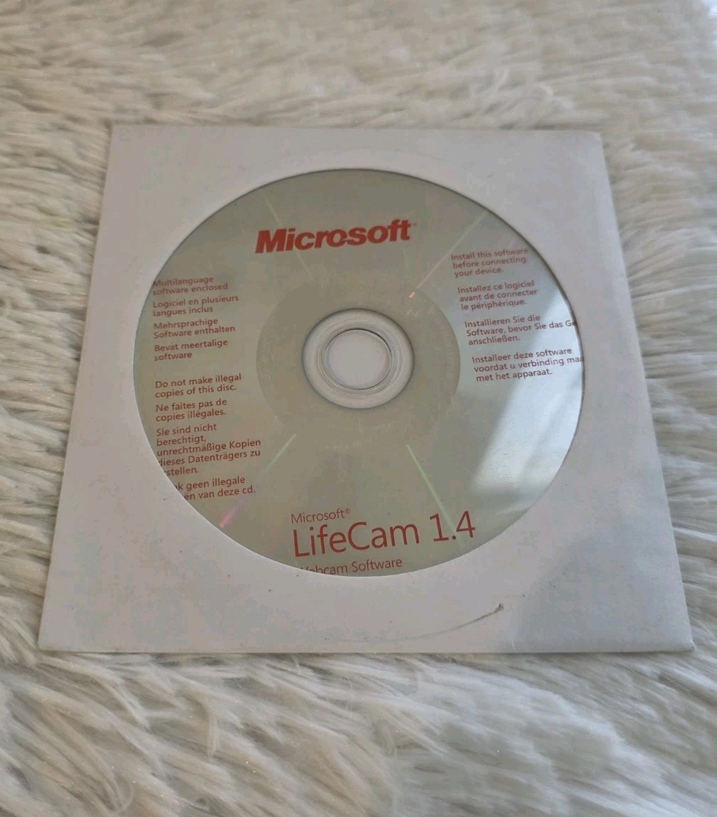 Microsoft LifeCam 1.4 Webcam Installation Software CD-ROM
