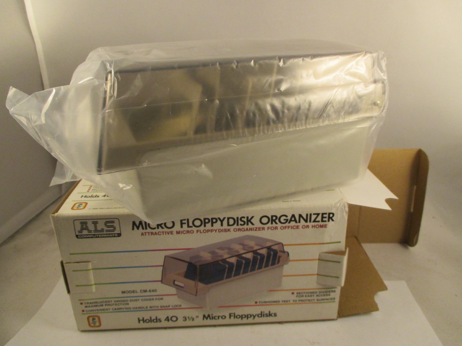NEW in Box ALS COMPUTERMATE 3.5 INCH DISC DISK HOLDER ORGANIZER STORAGE CASE