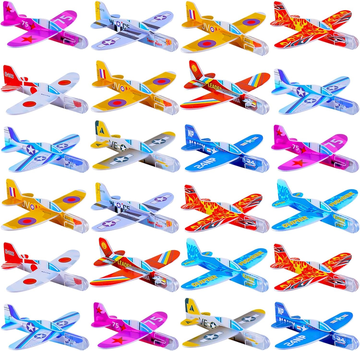 XIPEGPA 60 PCS Glider Planes Bulk Airplane Gliders Toy for Kids Paper Airplane