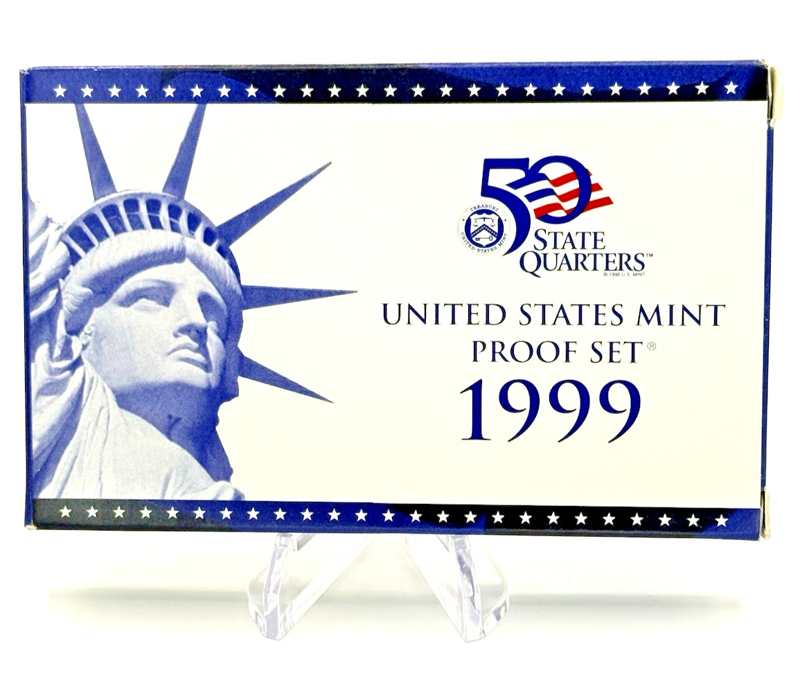 1999-S US Mint Proof Set 9 Coin Set OGP Original Government Packaging COA