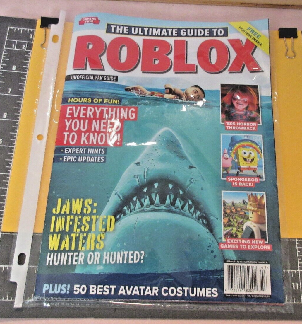 *NEW* 2024 THE ULTIMATE FAN GUIDE 2 ROBLOX MAG+POSTER~Hints+Updates+JAWS+Avatars