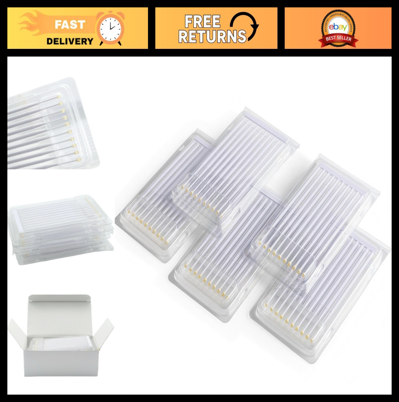 Disposable Dental Microbrush Applicators - 50pcs Easy Adhesion Tips for Oral Car