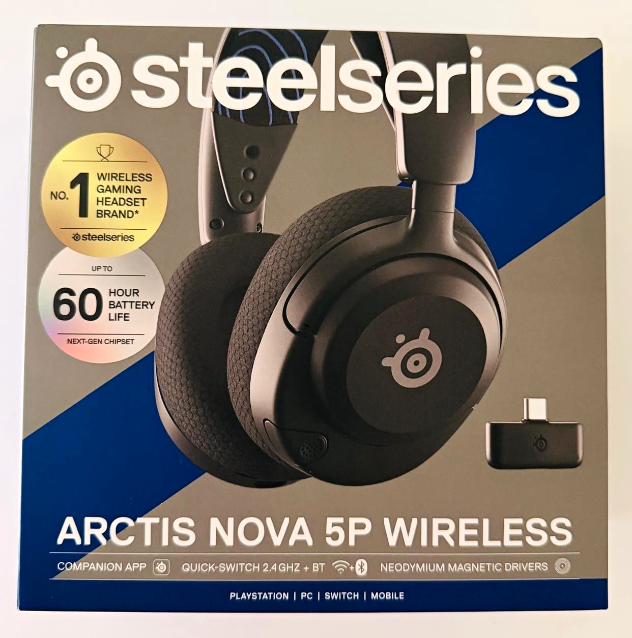 SteelSeries Arctis Nova 5P Wireless Headset Black for PlayStation PC Switch