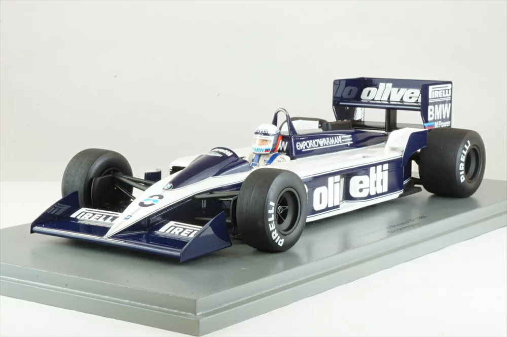 Spark 1/18 Brabham BT55 #8 1986 F1 Monaco GP E. de Angelis 18S678