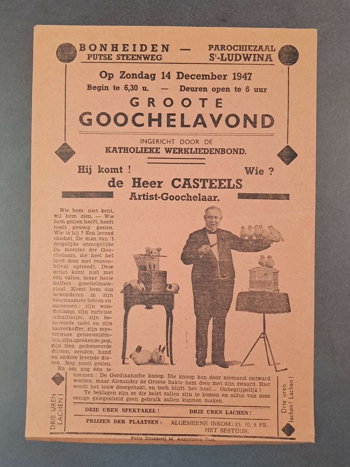 Magic Vintage Collectable Dutch Magic Performance Mr Casteels Gordian Knot
