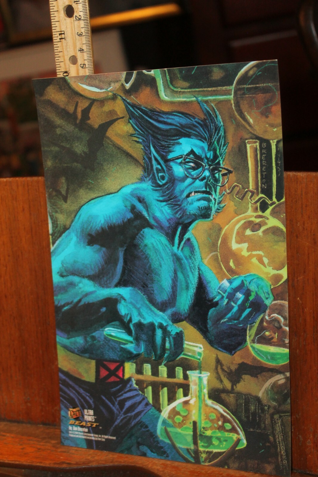Marvel X-Men 1994 Fleer Ultra Prints 6-1/2" x 10" Beast