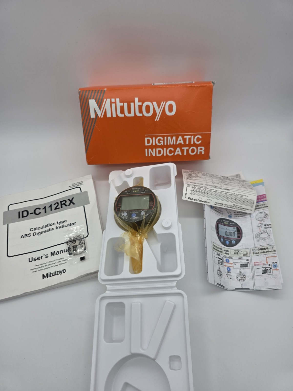 MITUTOYO Absolute Digimatic Indicator 543-341B NEW  12.7mm/0.5" 0.001mm/0.00005"