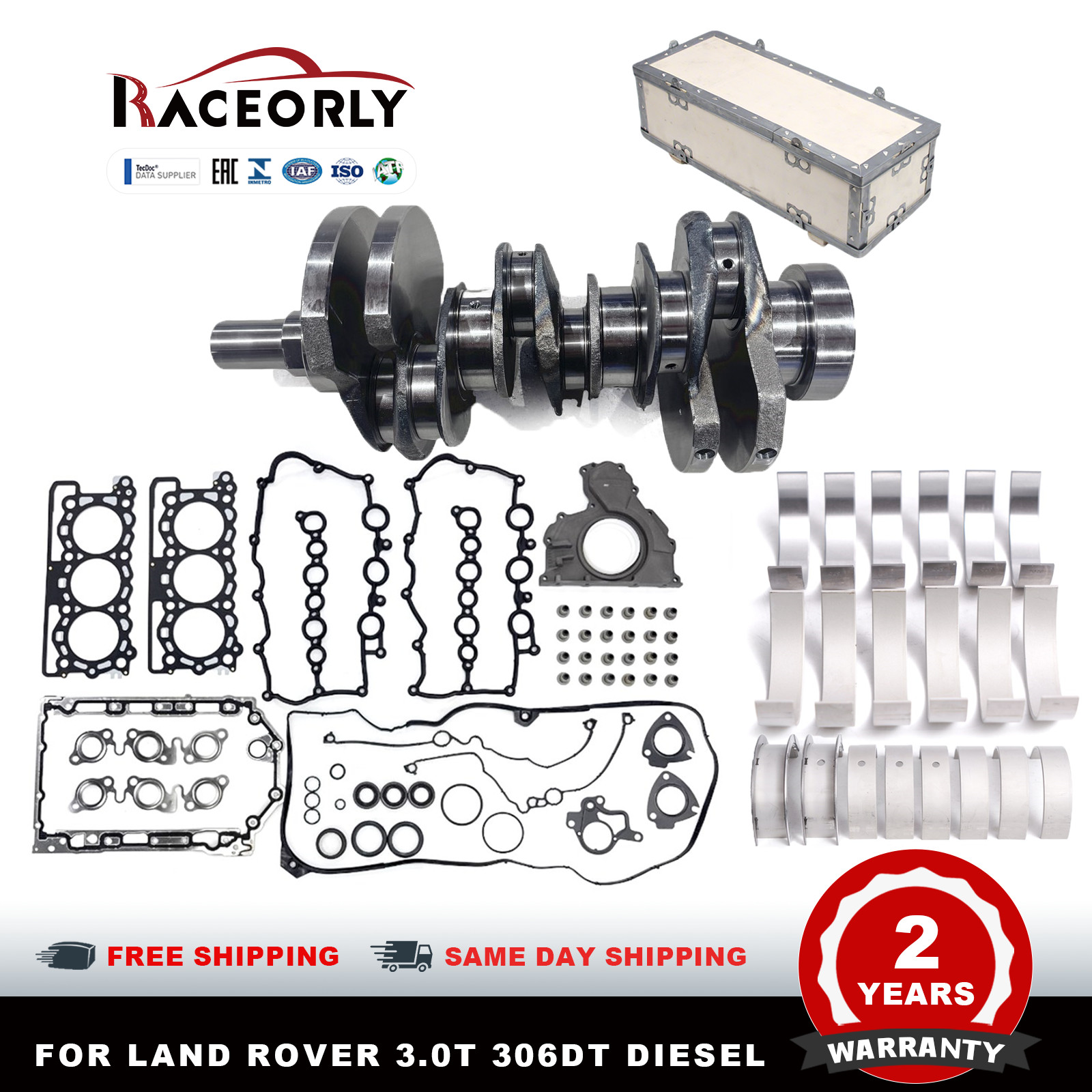 Forged Crankshaft Rebuild Kit For Land Rover Jaguar Range Rover 3.0T TDV6 306DT