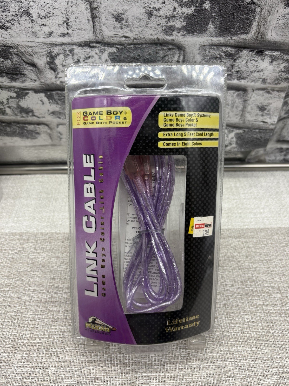 Vintage Pelican Gameboy Color/Pocket Universal Link Cable NOS