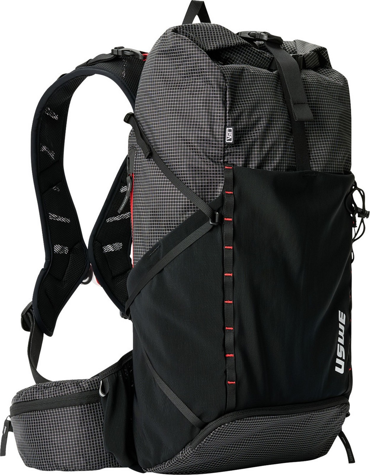 USWE 30L Daypack Rolltop Backpack Black