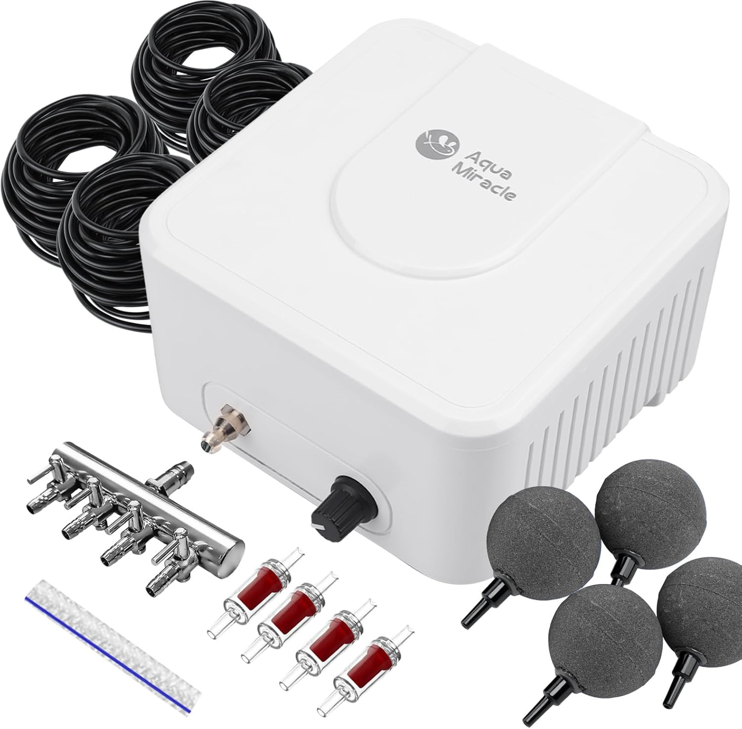 All-In-One Koi Pond Aerator for Outdoor Ponds up to 3000 Gallons, Pond Air Pump