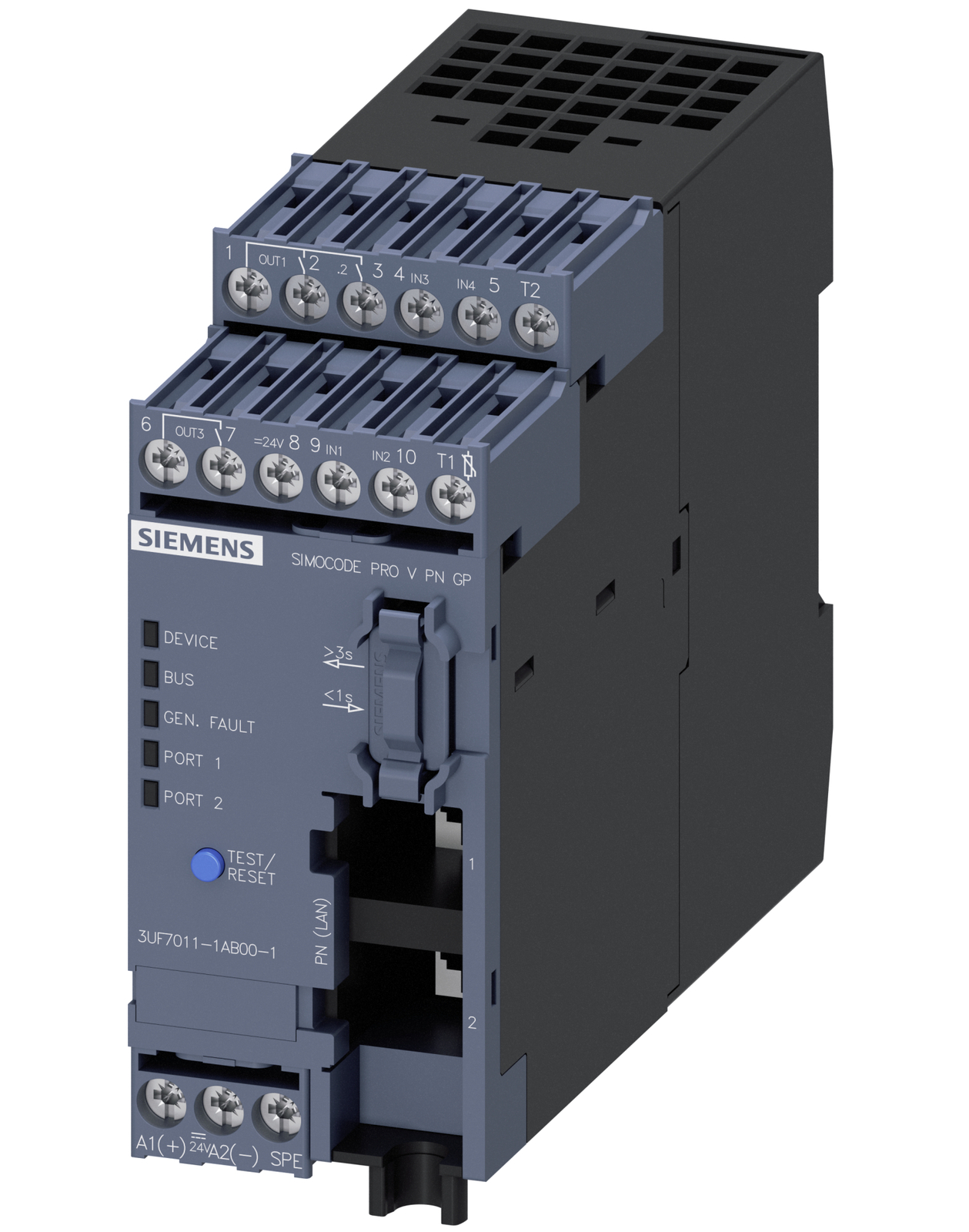 SIEMENS Motor Protection Control Module 3UF7011-1AB00-2