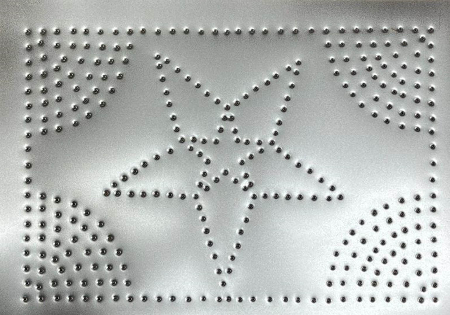 Pie Safe Tin Sheet Star Wheat Diamond Circles Plain Solid Pattern Vertical old