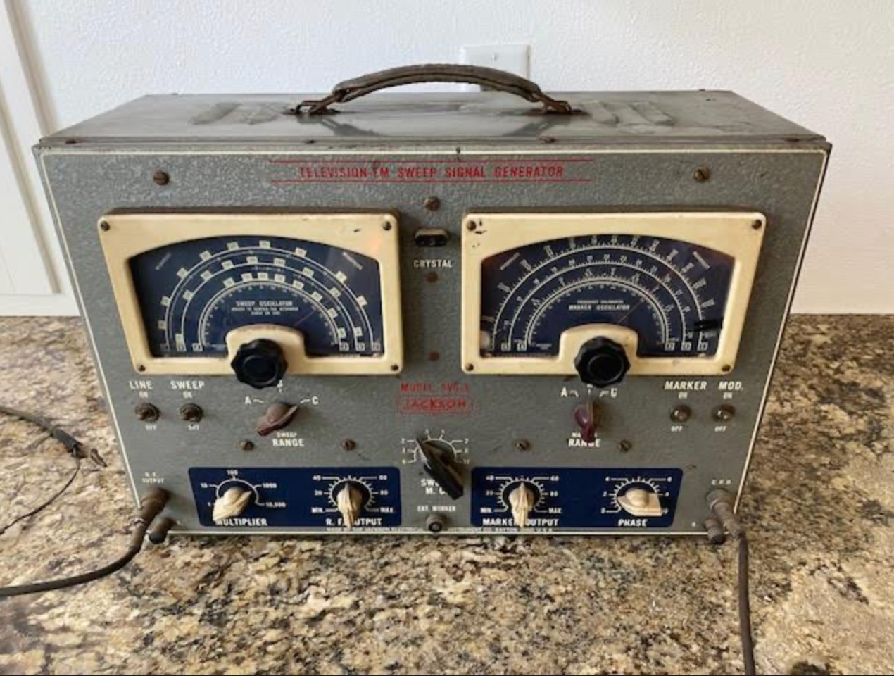 Jackson Model TVG-1 television FM Sweep signal generator - Untested/powers on