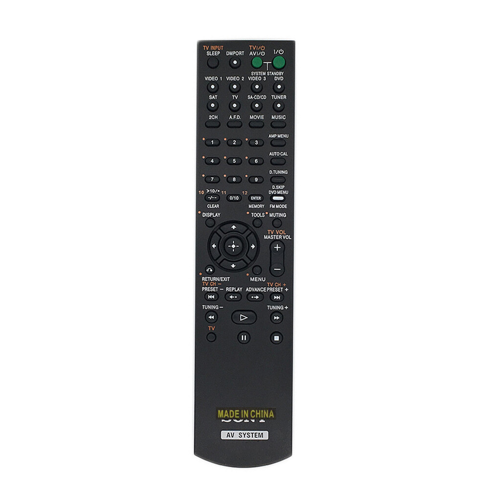 RM-PP411 RM-PP412 Replacement Remote Control For SONY AV Receiver Audio System
