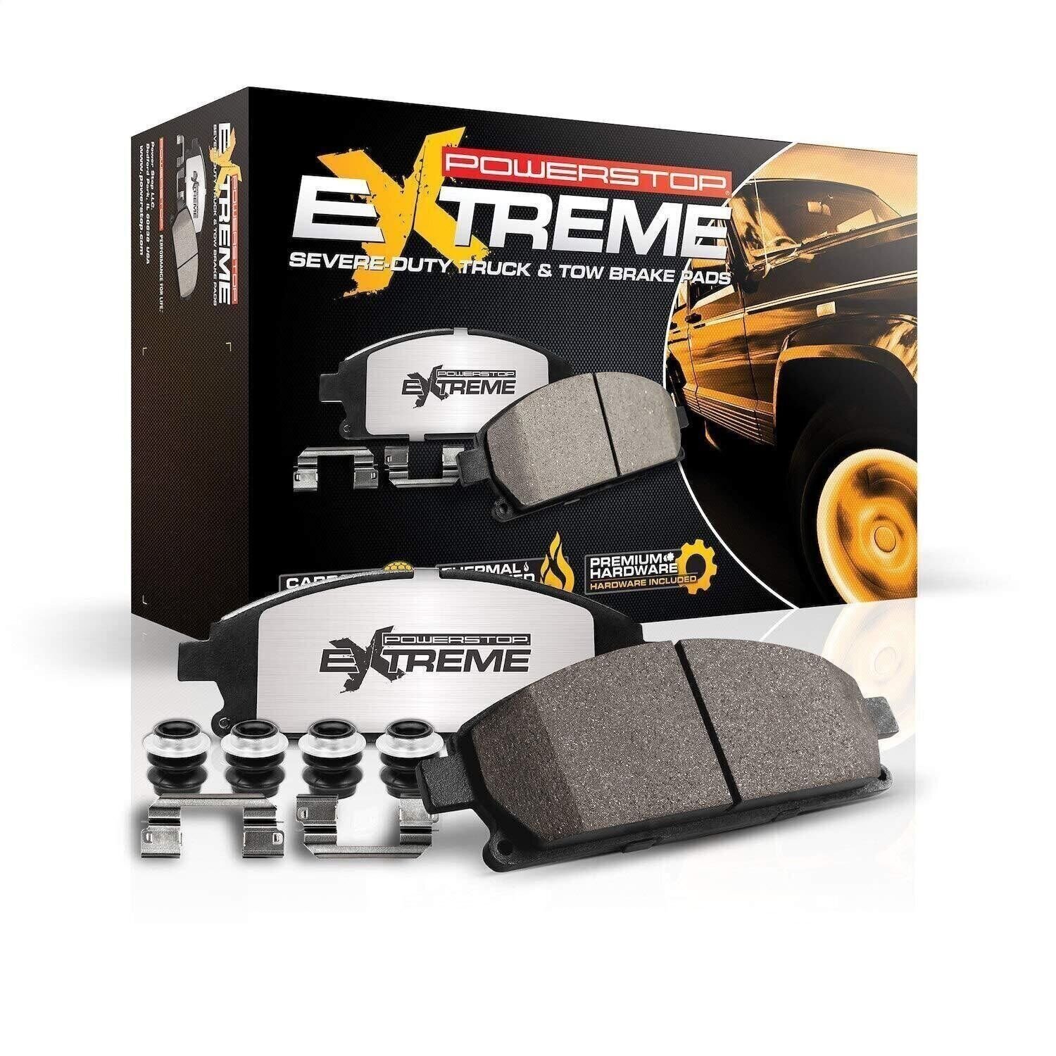 Power Stop Z36-1612 Z36 Truck & Tow Rear Carbon-Fiber Ceramic Brake Pads