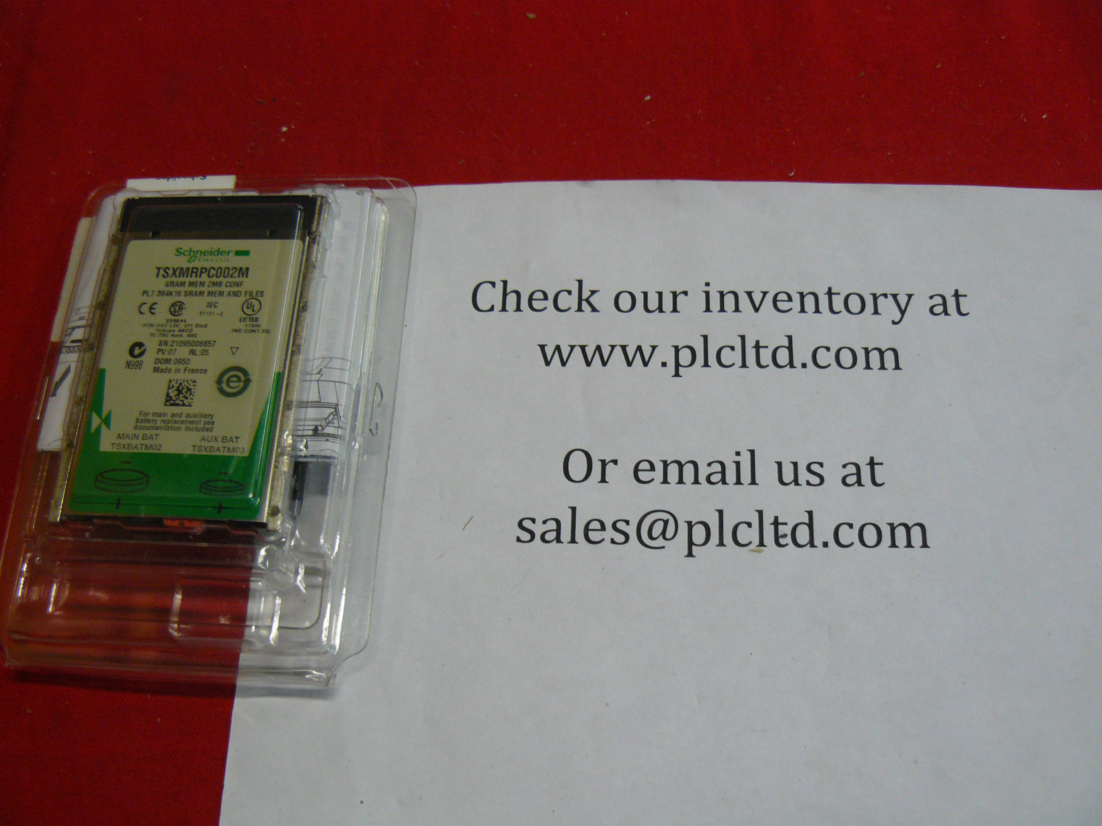 TSXMRPC002M NEW SEALED Schneider Modicon SRam Memory Card TSX-MRPC-002M