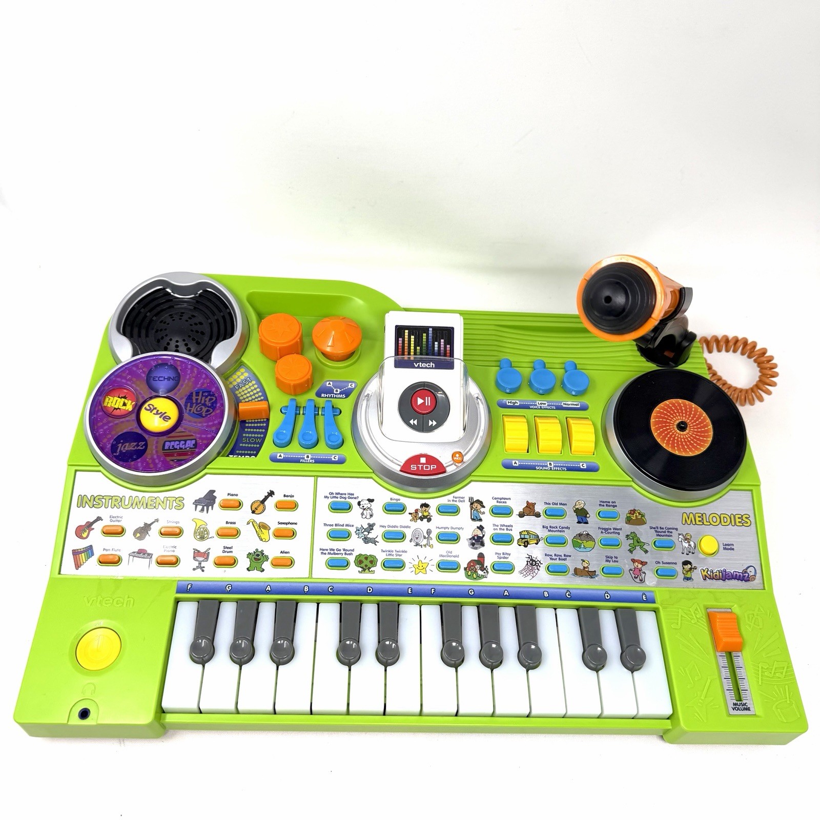 VTech Kidi Jamz DJ Music Studio Keyboard Interactive Mic And MP3 Player Green