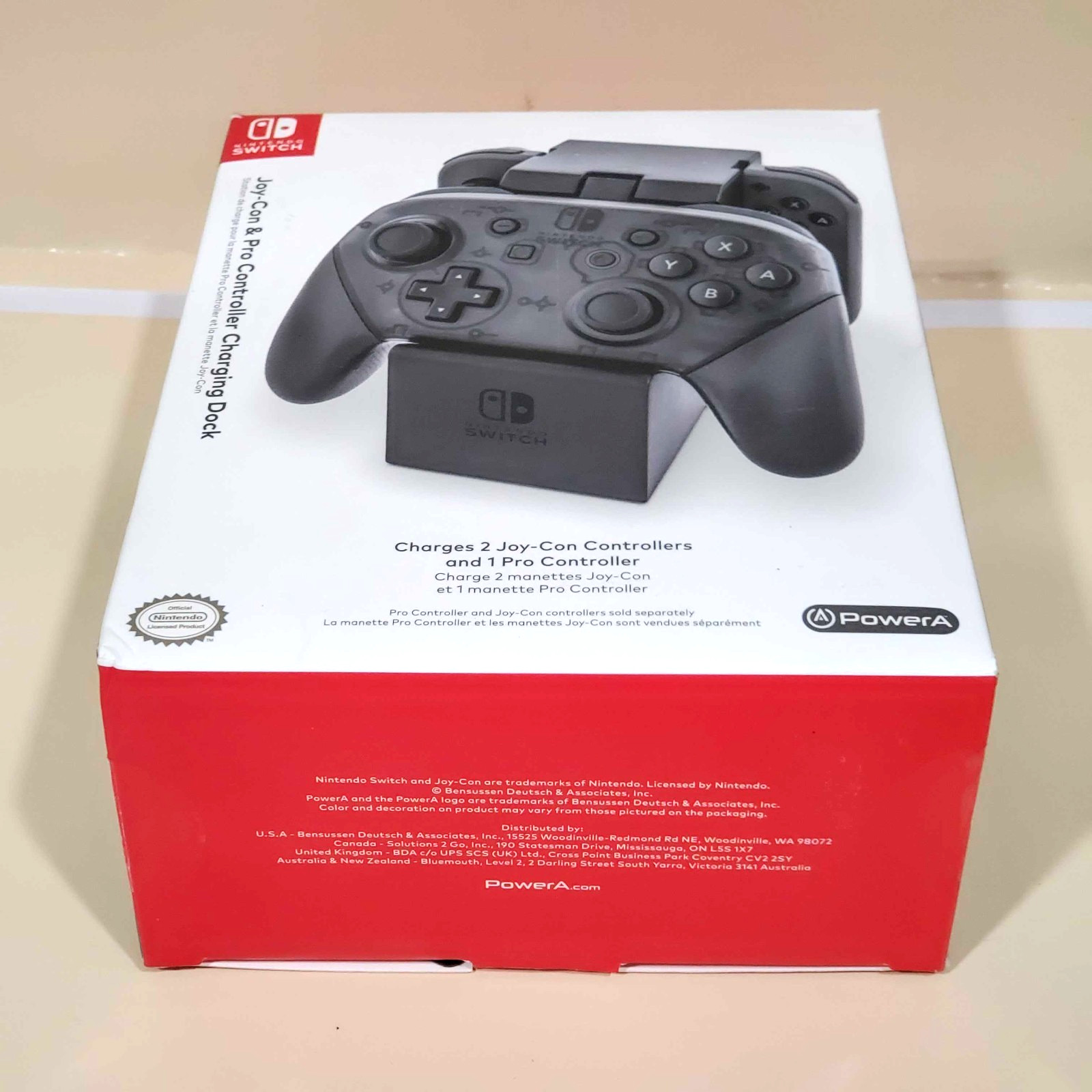 PowerA Joy-Con & Pro Controller Charging Dock Nintendo Switch BLACK