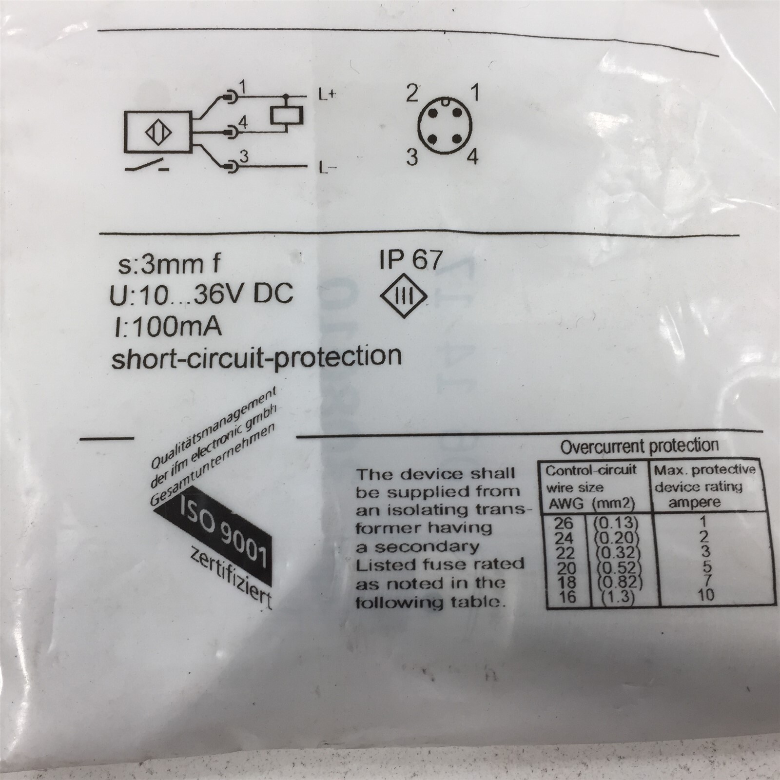 IFM IFC266 Proximity Sensor