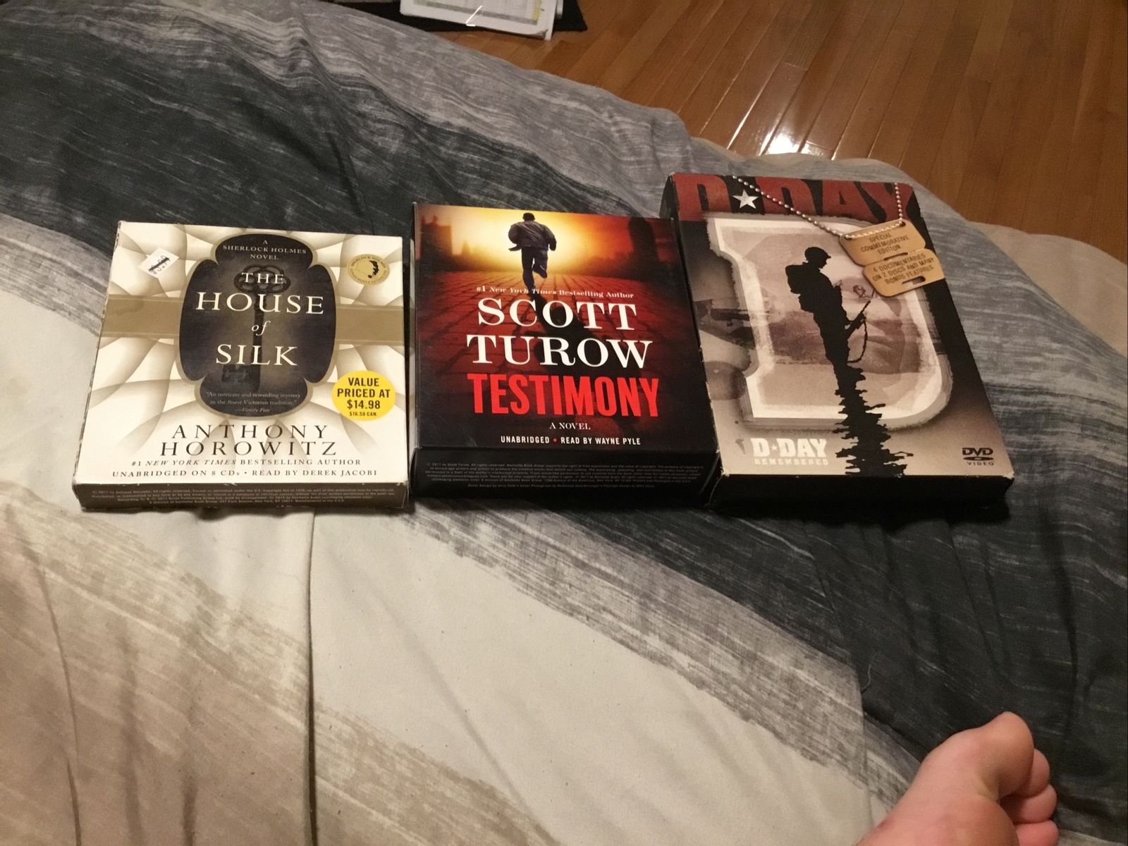 two audiobooks and dvd set
