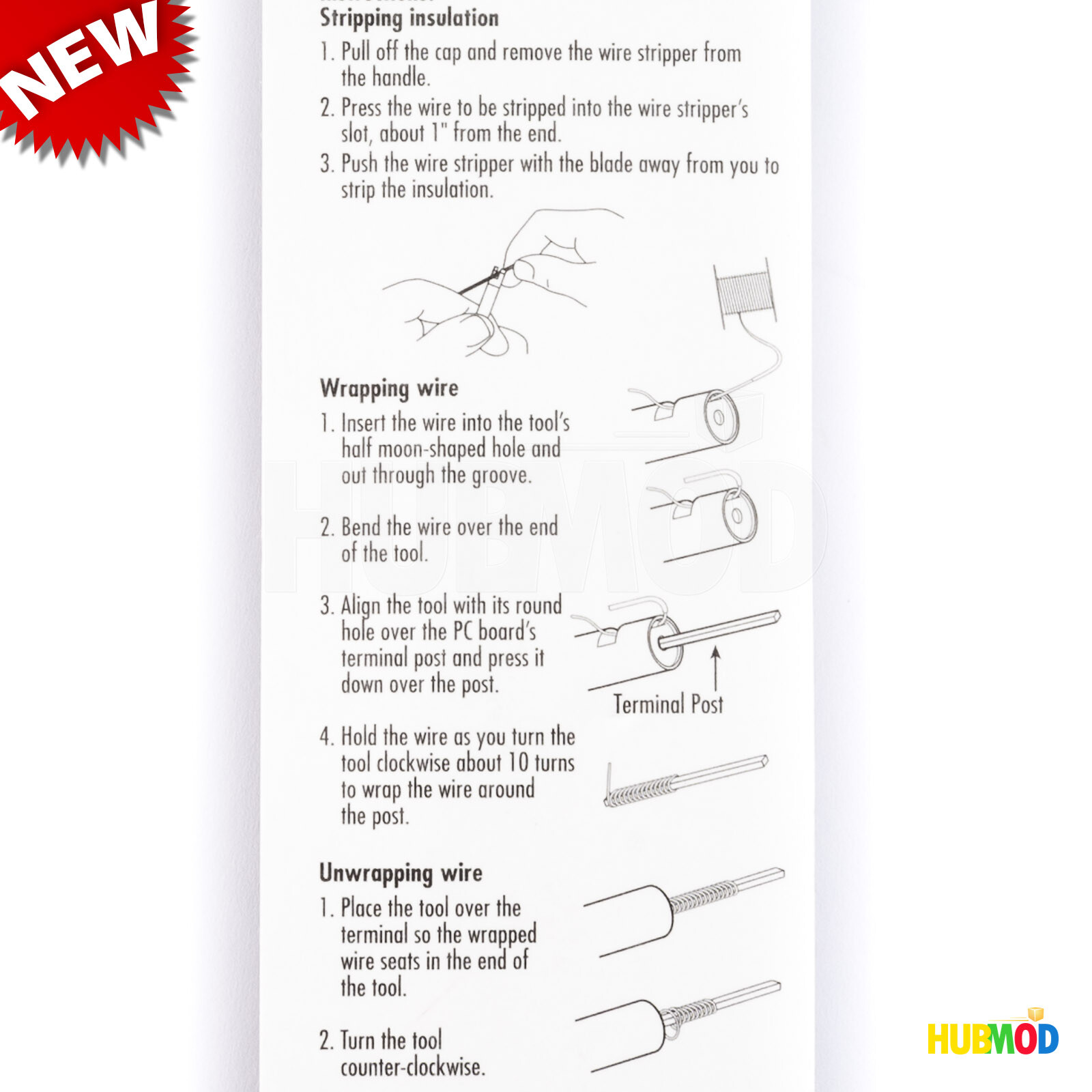 Radio Shack Wire Wrapping Tool 30 Gauge AWG Kynar Wire - Strips Wraps & Unwraps