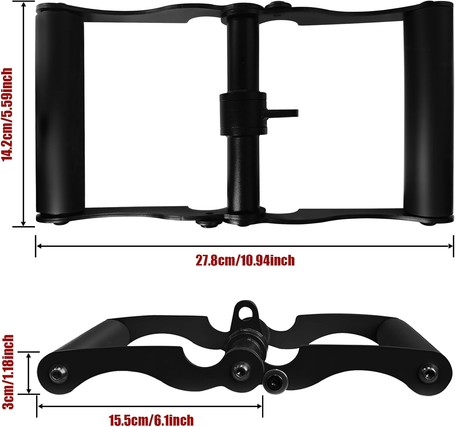 V bar Handle T Bar Row Attachment, Landmine Handle for Barbell, Exercise Machine