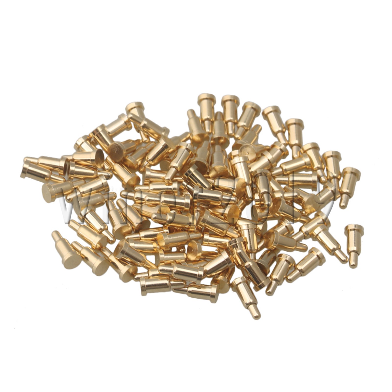 100 x Current Pogo Pins Copper with Gold Plating 4.5-1.3-2.7-0.5-2.0mm