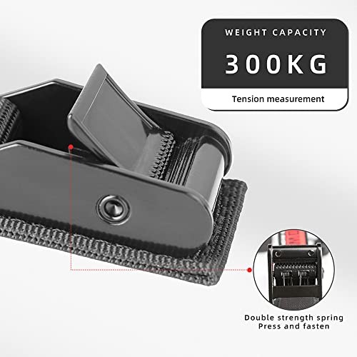 Black Elastic Telescopic Strap for Motorcycles