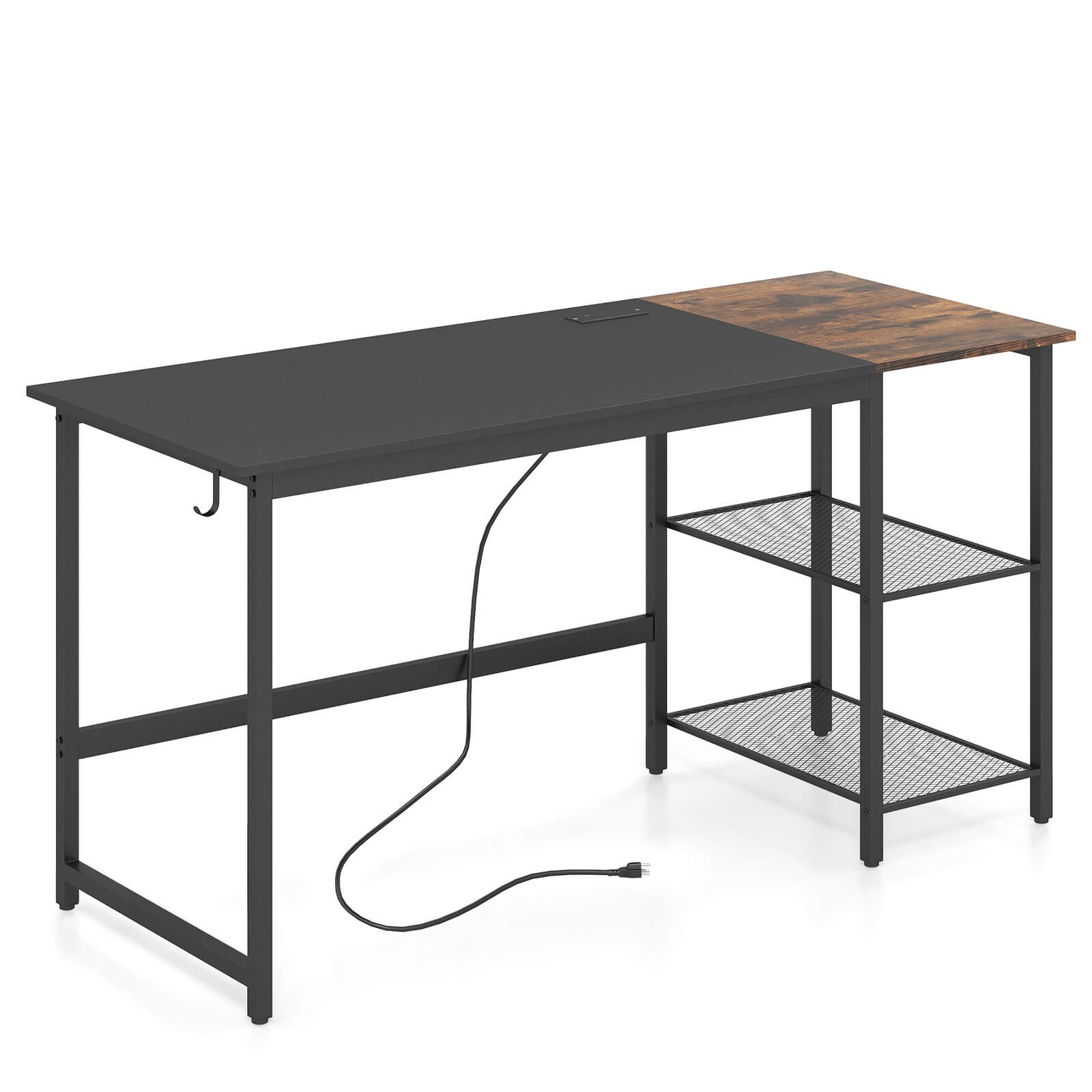 48" Writing Gaming Desk with Anti-tipping Device Modern Computer Workstation