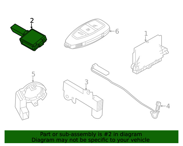 Genuine Ford Keyless Entry Receiver 6G9Z15K602F