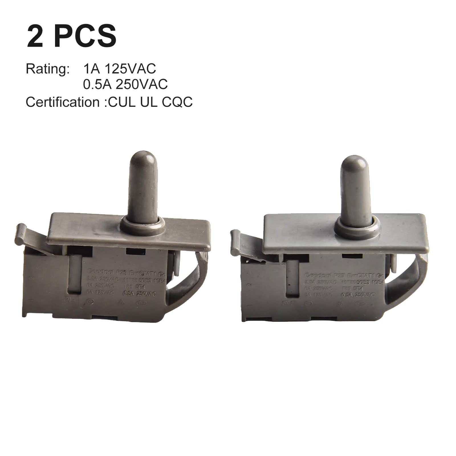 Reliable Normally Closed Switch for Refrigerator Door 2 Units