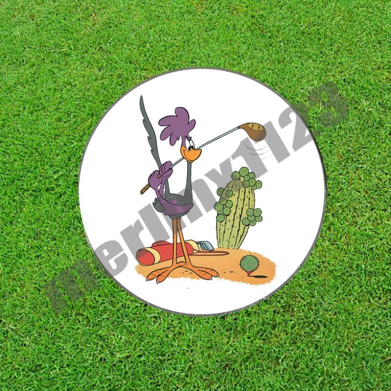 Road Runner Coyote Looney Tunes Handmade Golf Ball Marker Novelty Gift