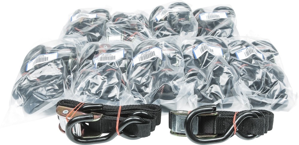 Fire Power 21262BULK 1in. Economy Tie-Downs (10/Pairs) - Black