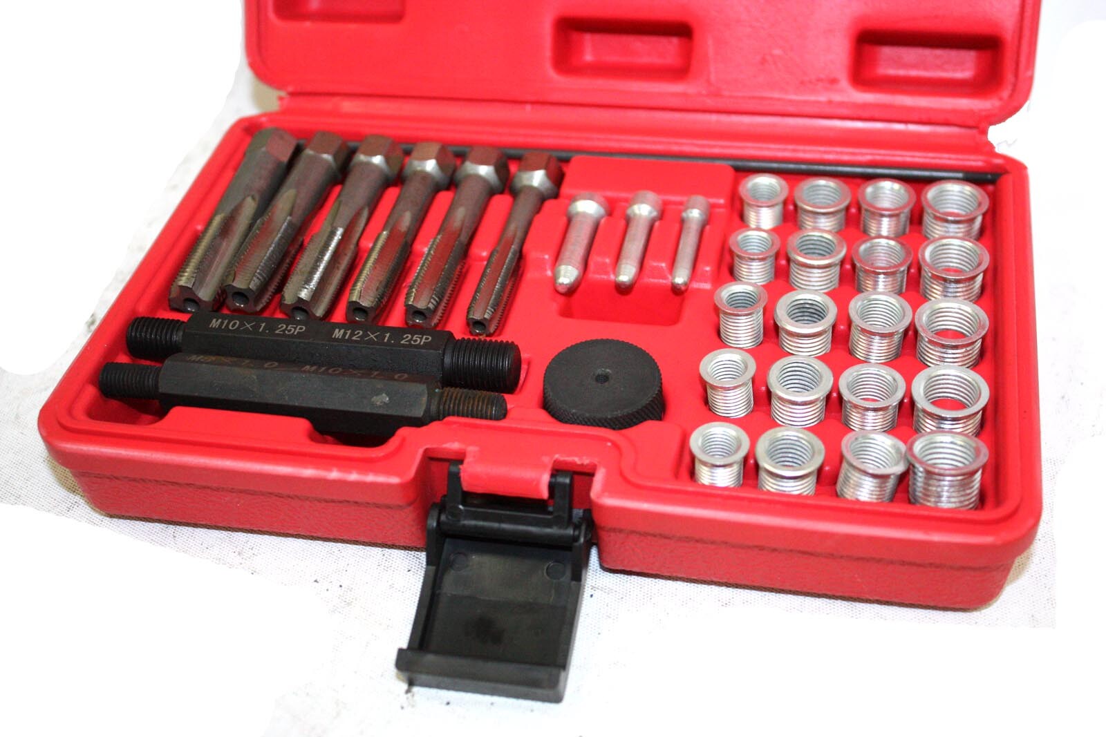 33pcs Cylinder Head Glow Plug Tap Thread Re-threading Repair Restore Tool Set