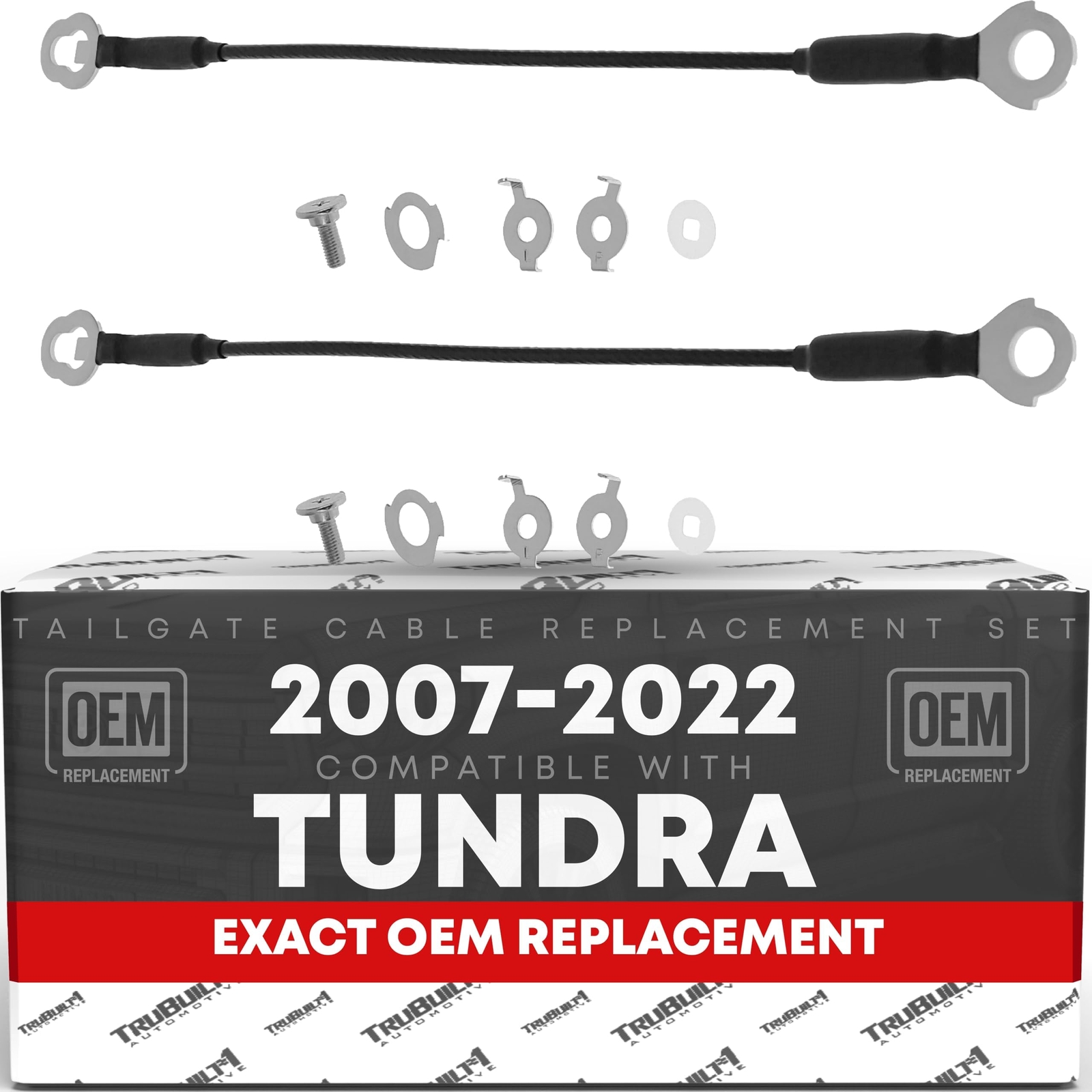 Tailgate Cable Replacement Set, Rear Left & Right Side , Compatible with 2007...