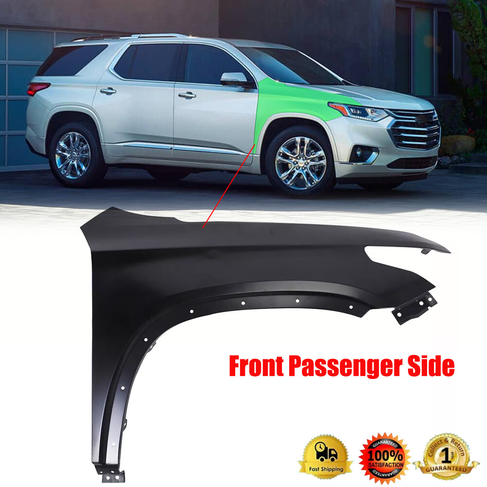 Front Right Passenger Side Fender For 2018-2024 Chevy Traverse Black Exact Fit
