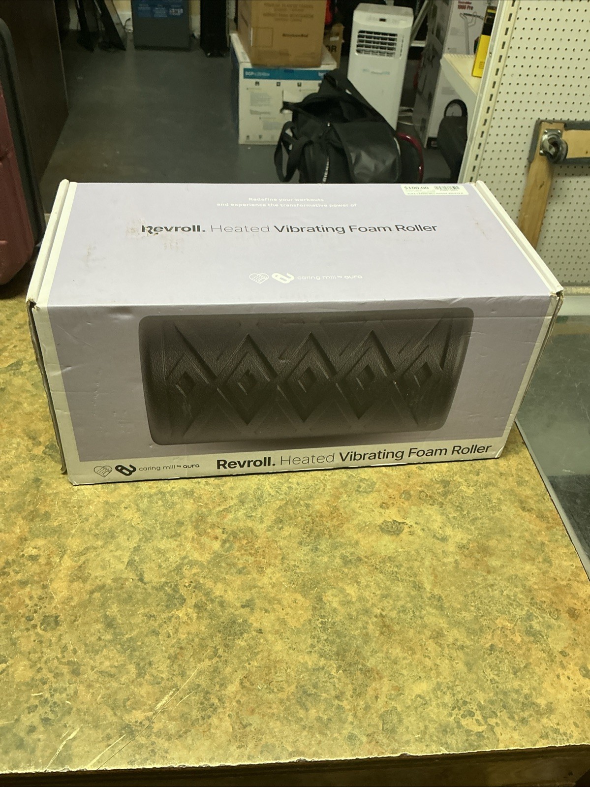 Aura REVROLL By AuraMedical.Heated Vibrating Foam Roller Fitness Wellness