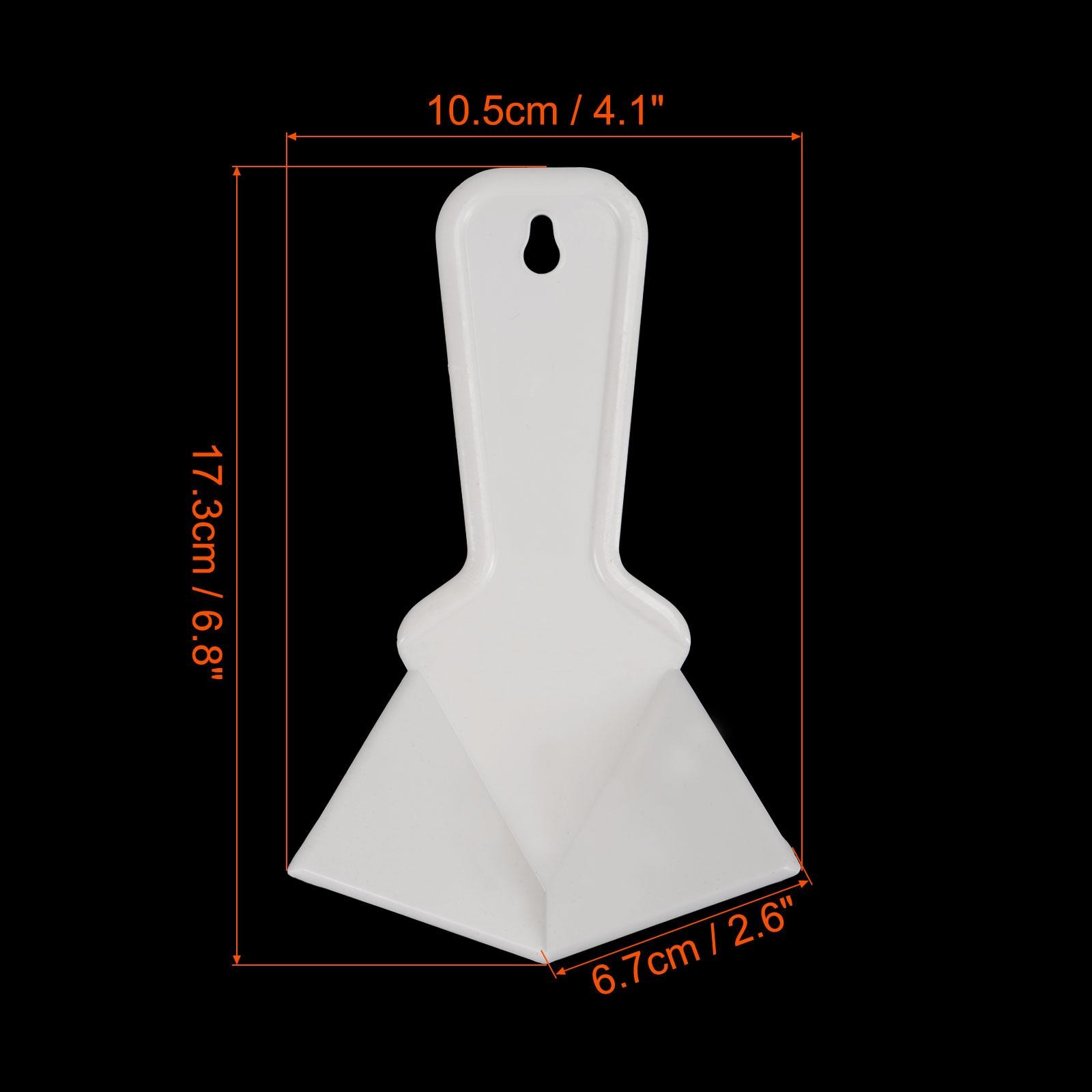 Inside Corner Trowel 4 Inch Plastic Drywall Corner Knife Tool, White 2pcs