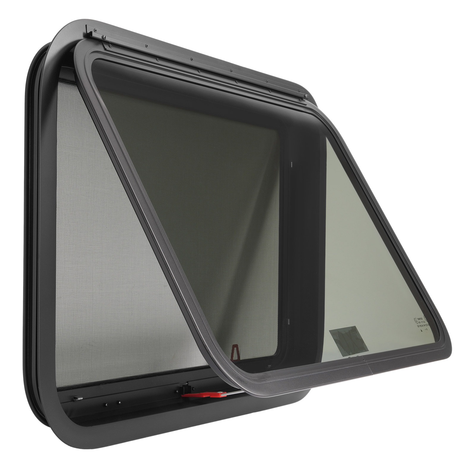 30"×20" Emergency Exit Push-Out Glass Window w/ Trim&Screen For RV Camper Window