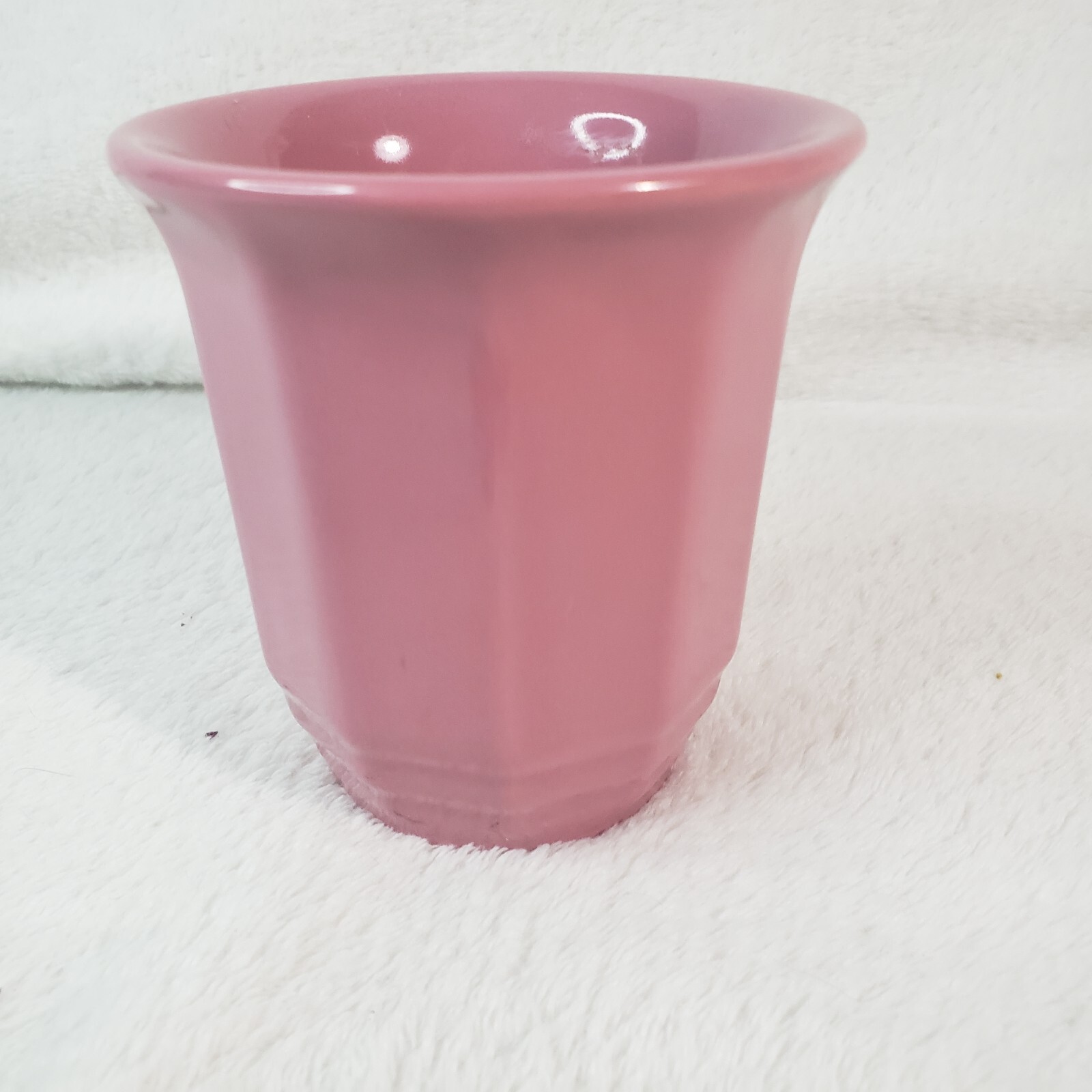 VINTAGE MCM Pink Mauve BATHROOM VANITY Tumbler CUP