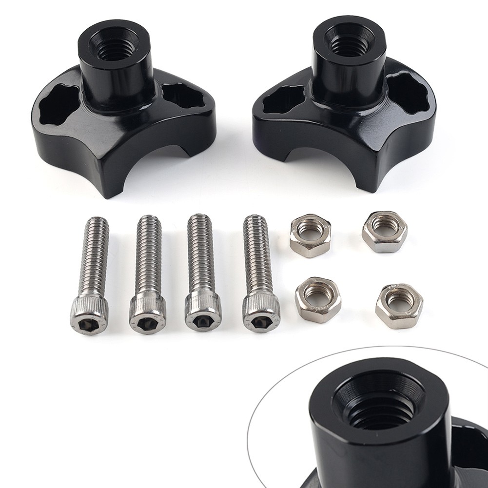 1.7 Tall Handlebar Risers For Harley-Davidson Dyna For Harley Street bob Black