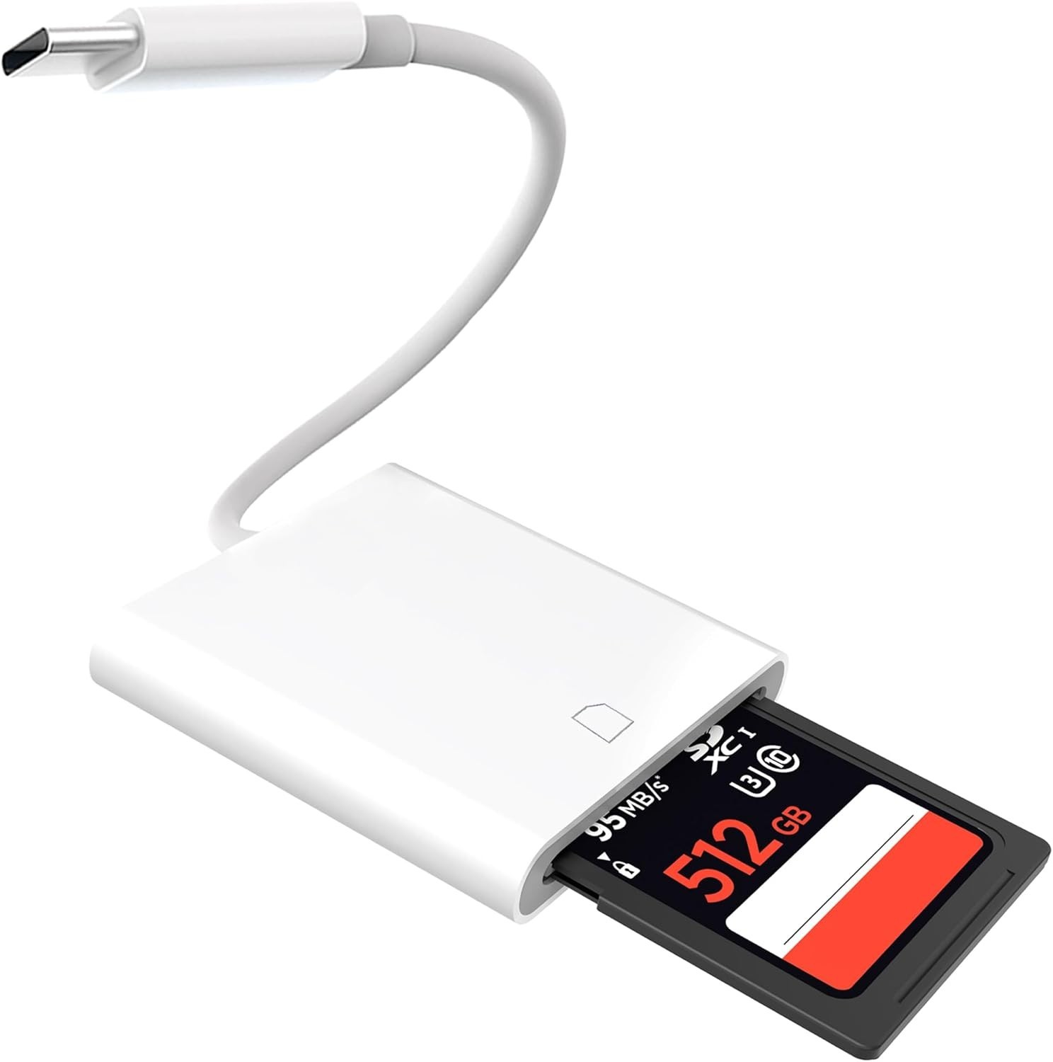 USB C to SD Card Camera Reader for Iphone 16 15, [Mfi Certified] USB C to Memory