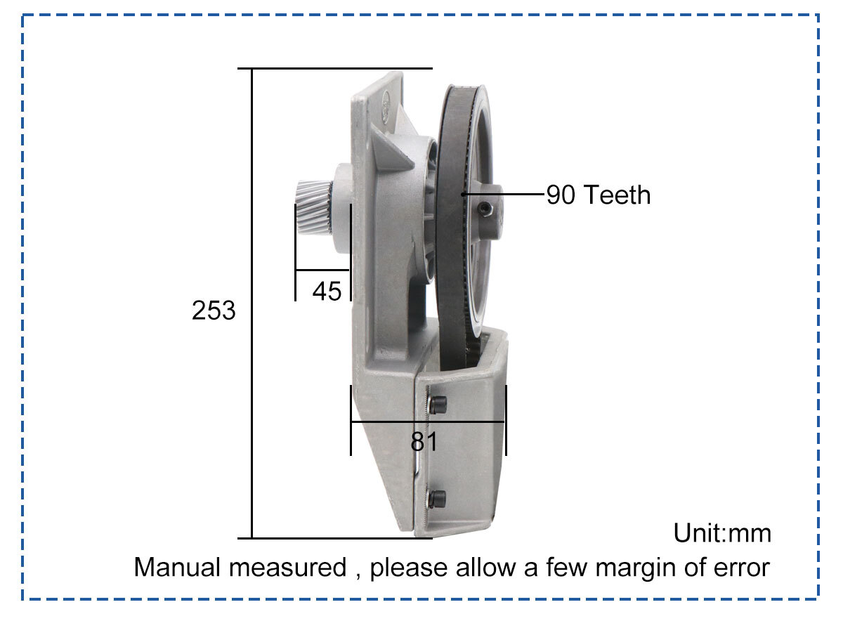 CNC 5:1 Gear Box 1.25M Helical Gear 14 Holes Fits for NEMA34 Motor CNC Router