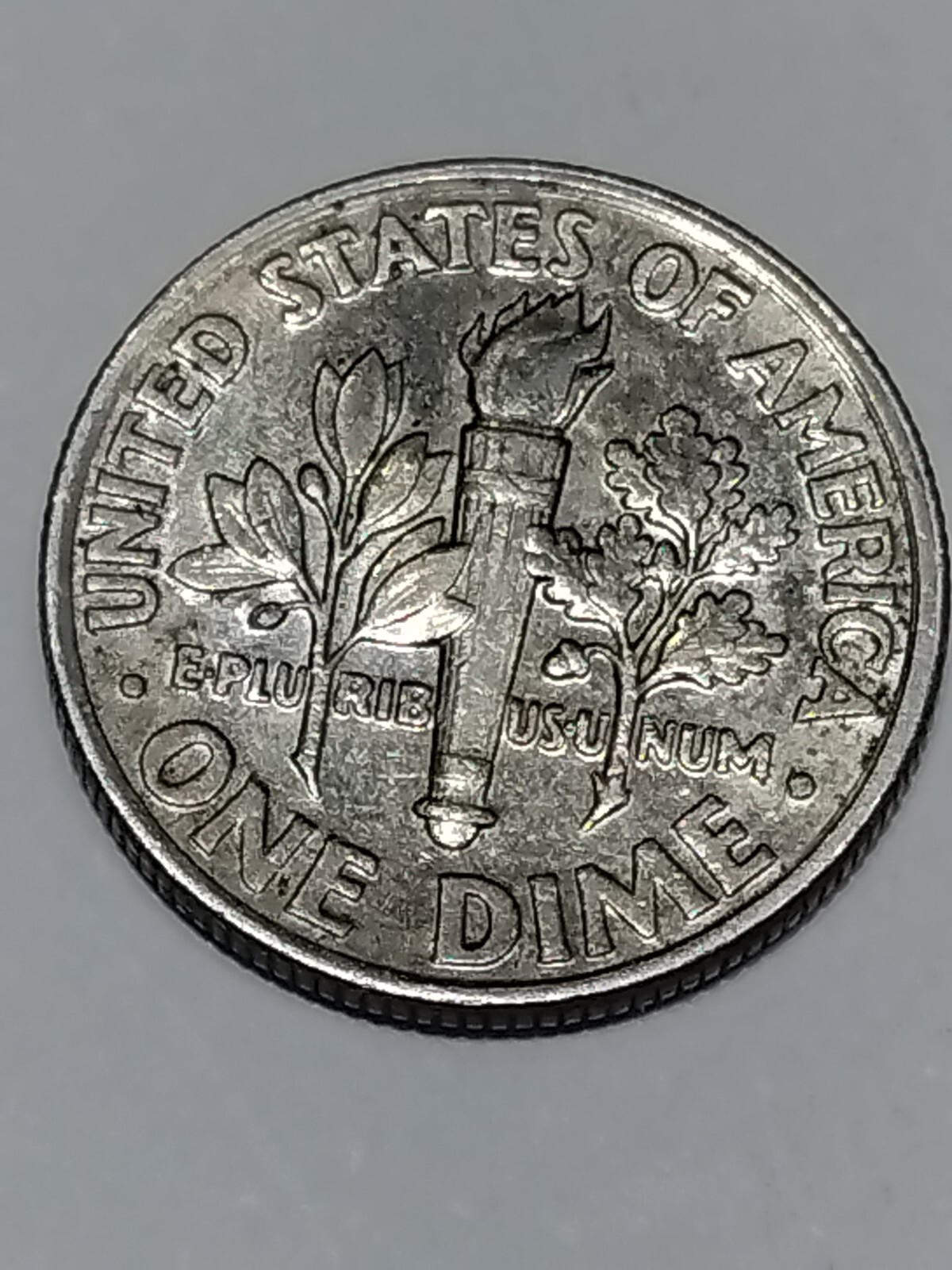 1996 P Roosevelt Dime Misaligned Die Obverse Error Rail road edge left