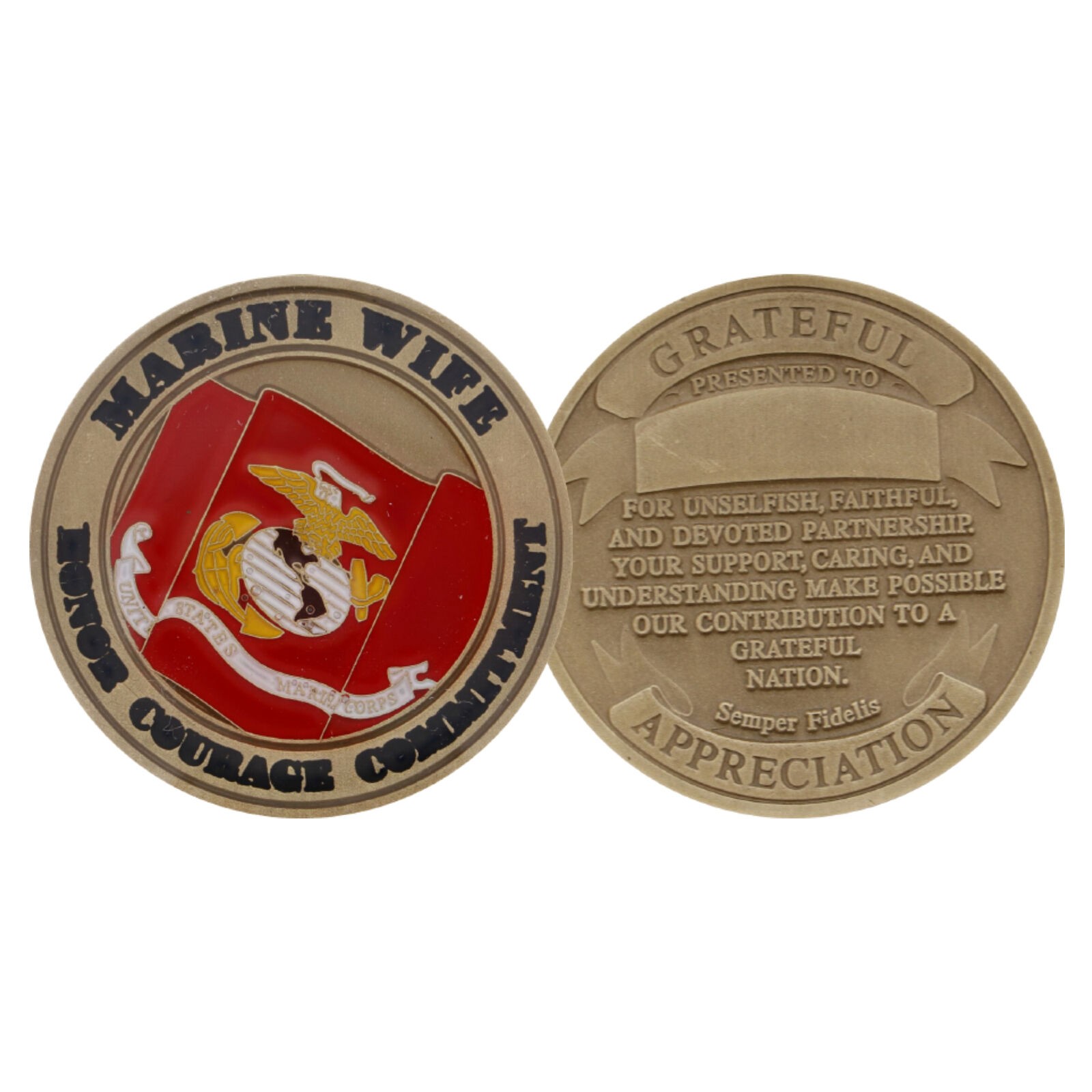 MARINE WIFE COIN