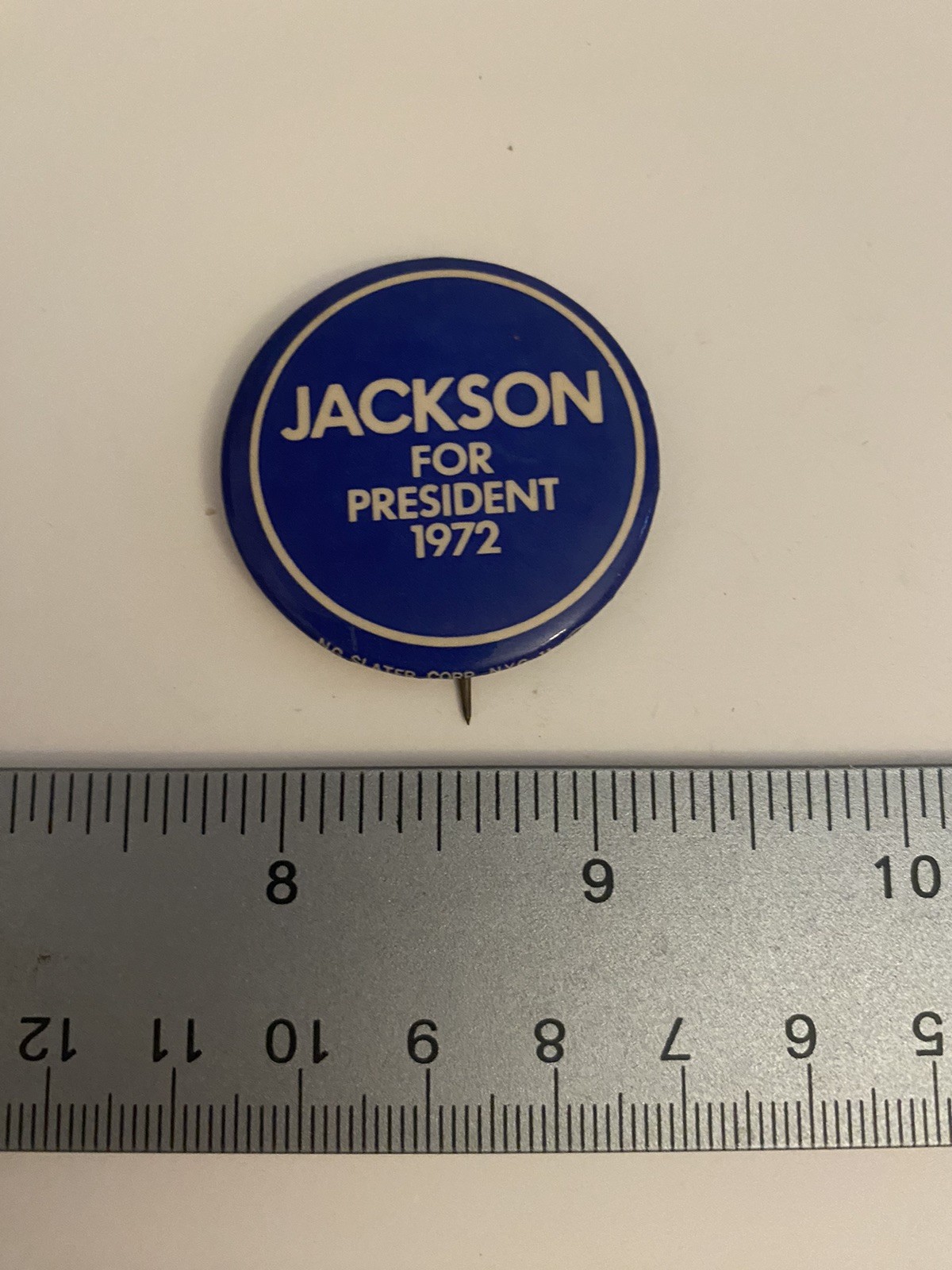 Jackson For President 1972 Pin Back Button P83