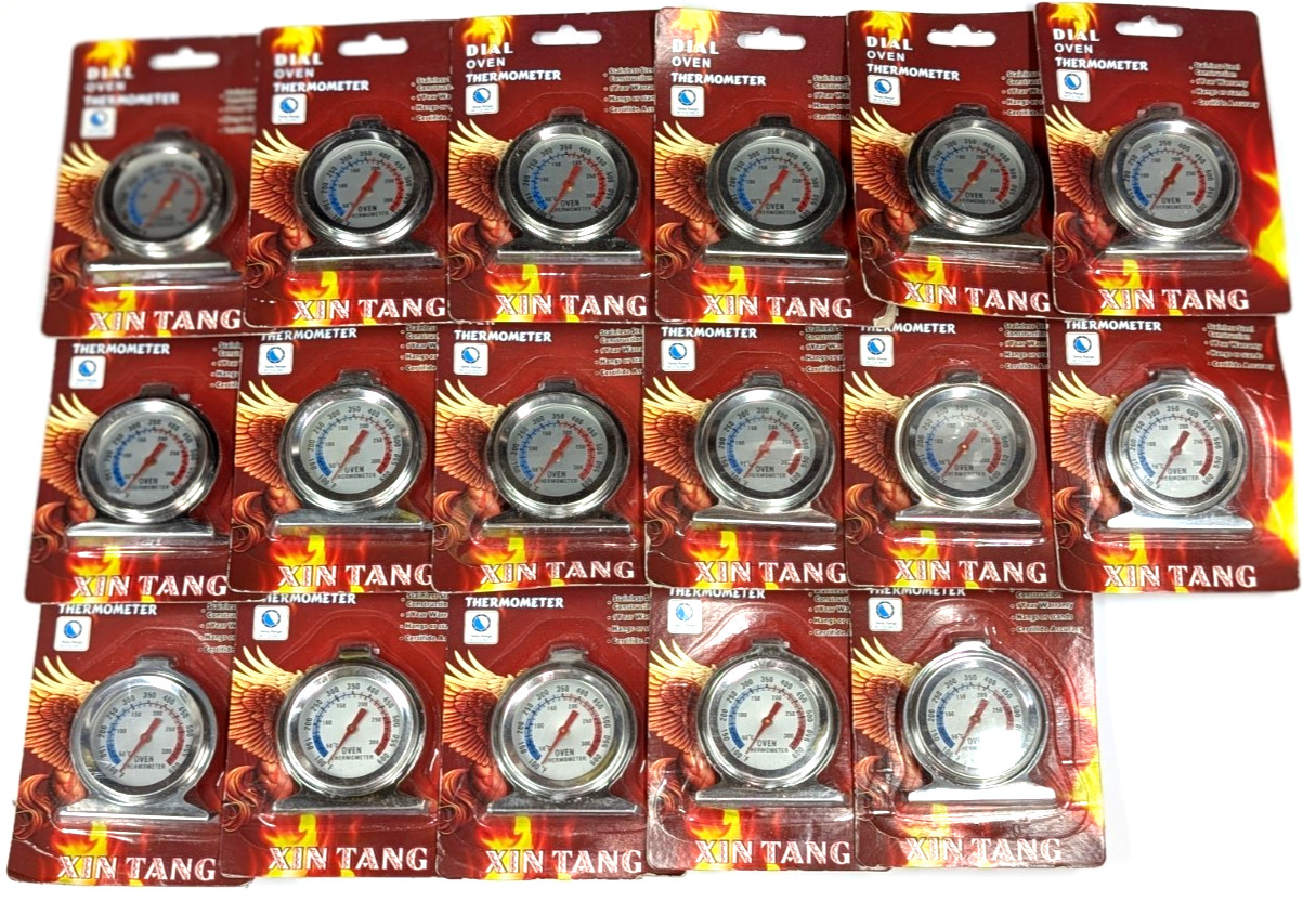 Wholesale Lot of 17  Oven Thermometer Stainless Steel Classic Stand Up Food Meat