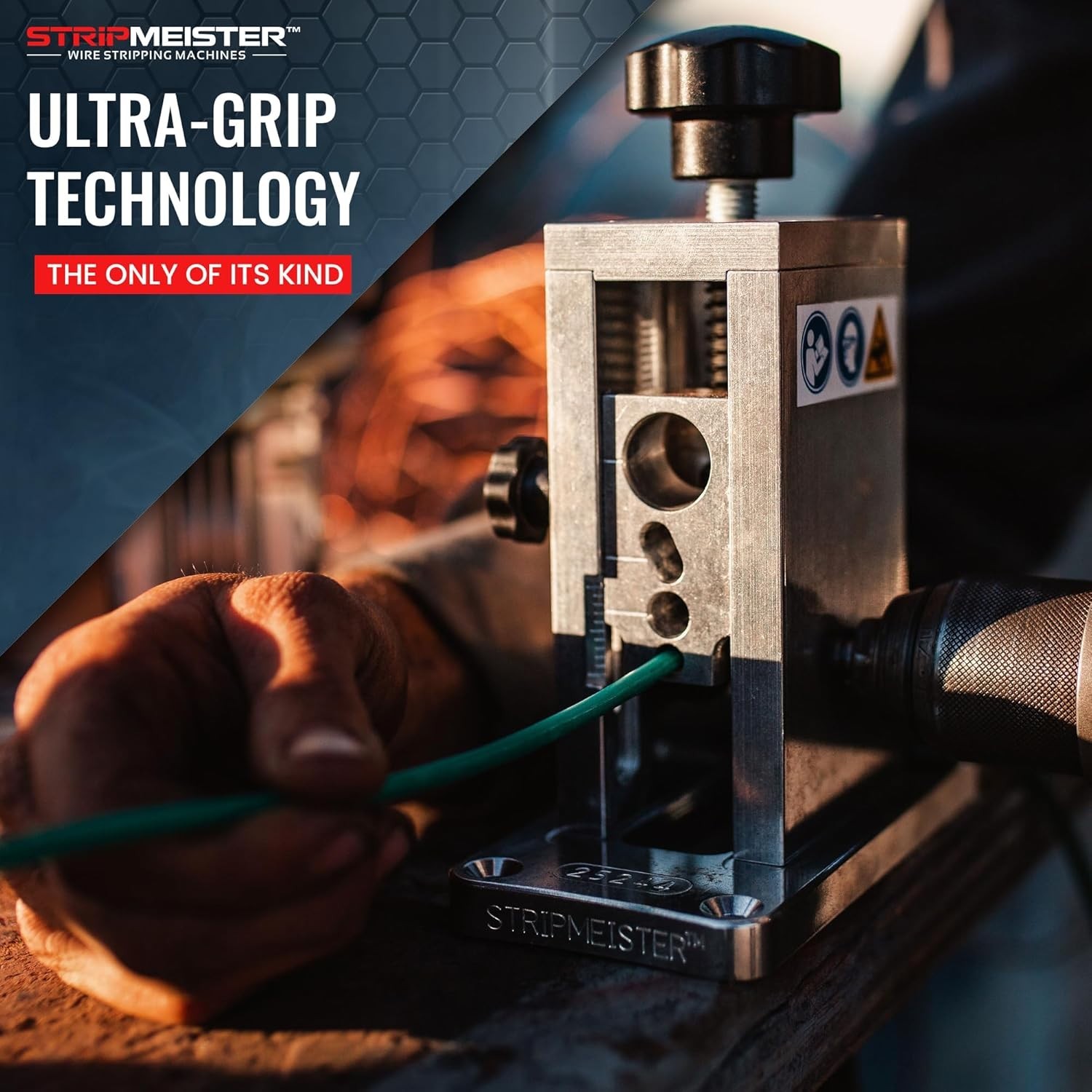 Safety-First Wire Stripper - Ø3/4" Capacity