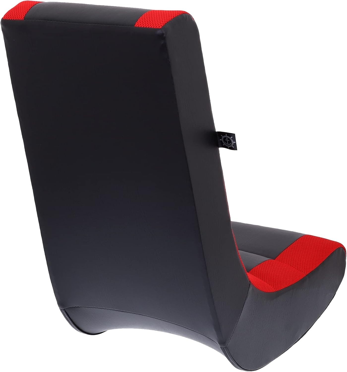 Kids Video Rocker Gaming Chair PU Leather Mesh Black Red